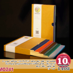 یادداشت افرا - 1402 - قطع : رقعی به ابعاد 5/20 * 13 cm - نوع کاغذ : تحریر 80 گرم کرم رنگ - طراحی صفحات : 5 طرح یادداشت متنوع هر طرح 64 برگ جلد : کرافت - رنگ : 5 رنگ مدل : کارا - MO241